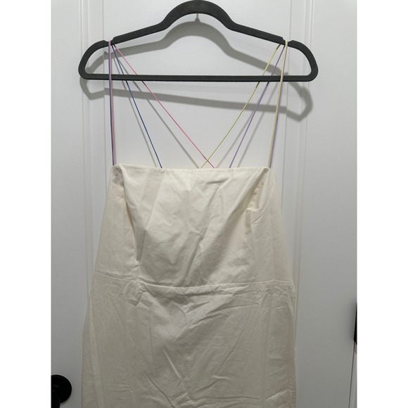 Anna October X J.Crew Multistrap Sheath Dress in Ivory Plus Size 16 - Picture 3 of 7